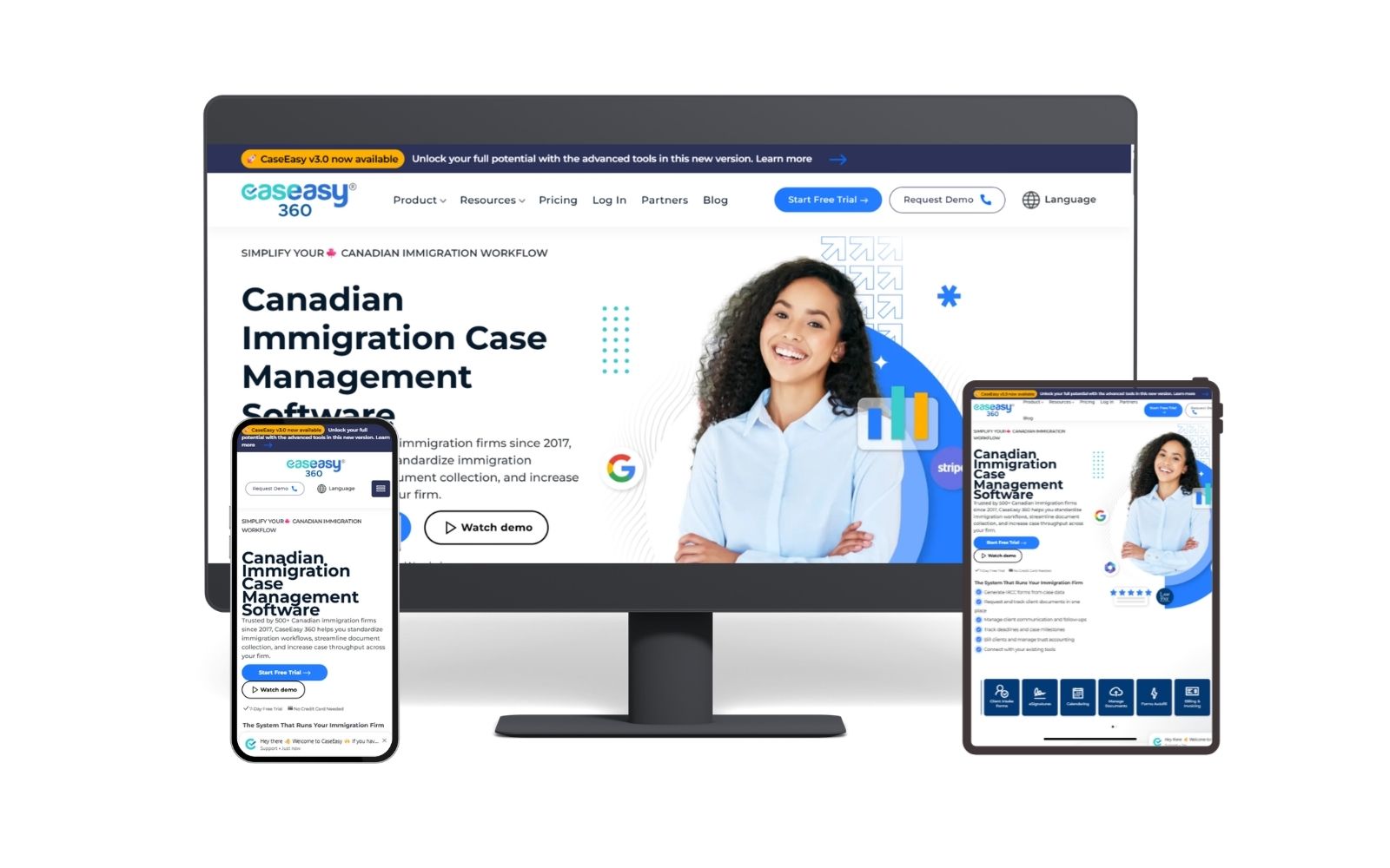 CaseEasy 360 LegalTech / Immigration Services project portfolio by TechupR