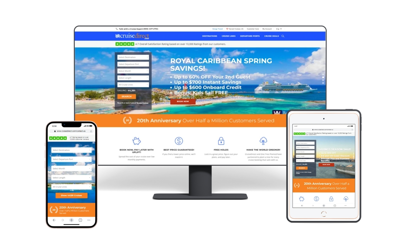 Cruise Booking System Travel / Hospitality & Tourism project portfolio by TechupR