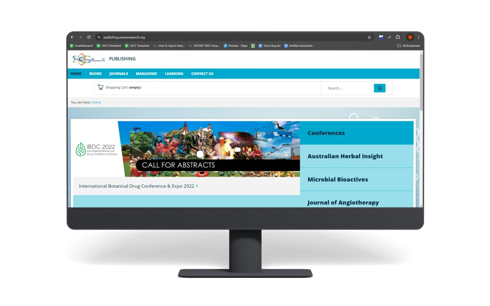 Eman Research Publishing / Scientific Research project portfolio by TechupR