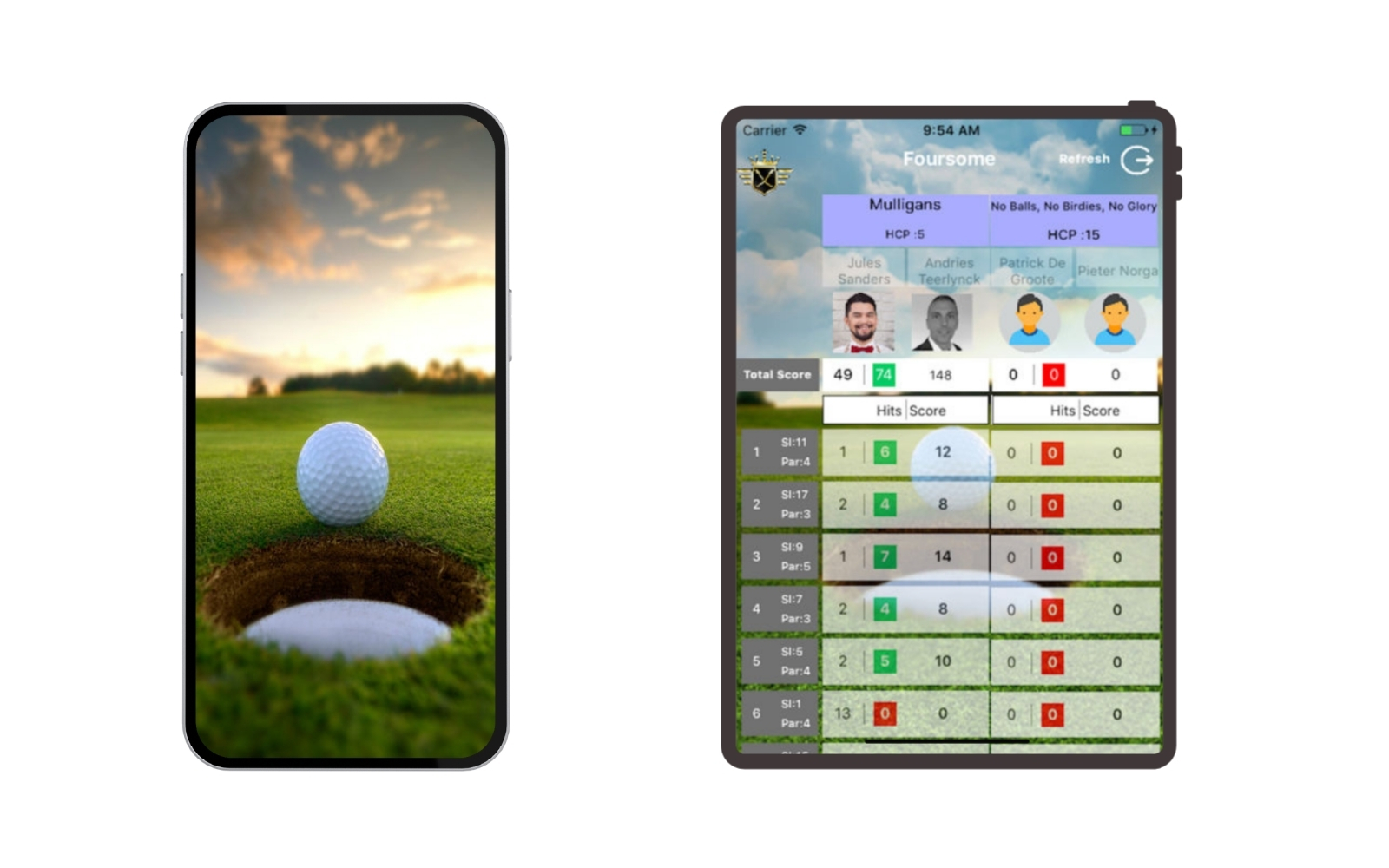 Golf Mobile App - 2